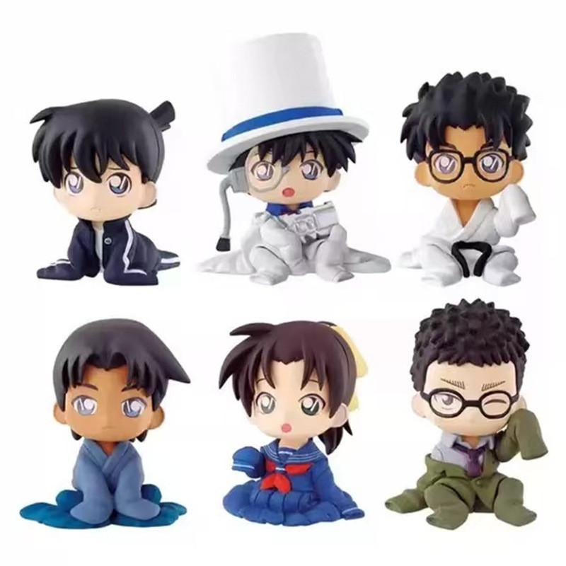 Conan Detective Mouri Ran Kaito Jimmy Kudo Anime Character Ornament Model
