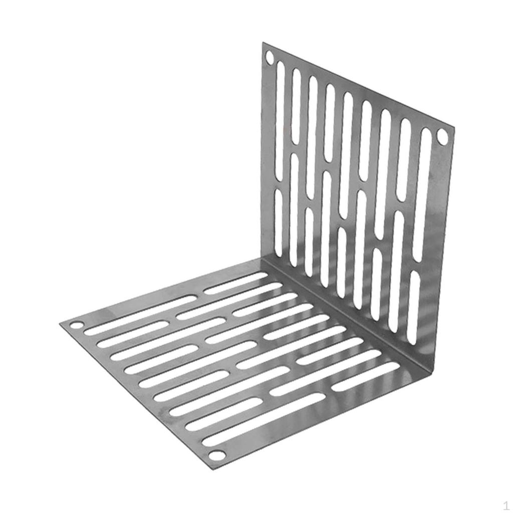 Corner Floor Drain Drainage Grate Sturdy Efficient Stainless L Shaped for Bathroom Restroom