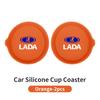 Handle-equipped silicone cup coaster For Lada Vesta Niva Samara Kalina Largus Priora Xray Granta ZZ1