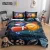 Football Quilt Cover Package Three-Dimensional Sports Football Bed Linen Package Pillowcase for Boys Teens Double Size Queen Dimension King Dimension