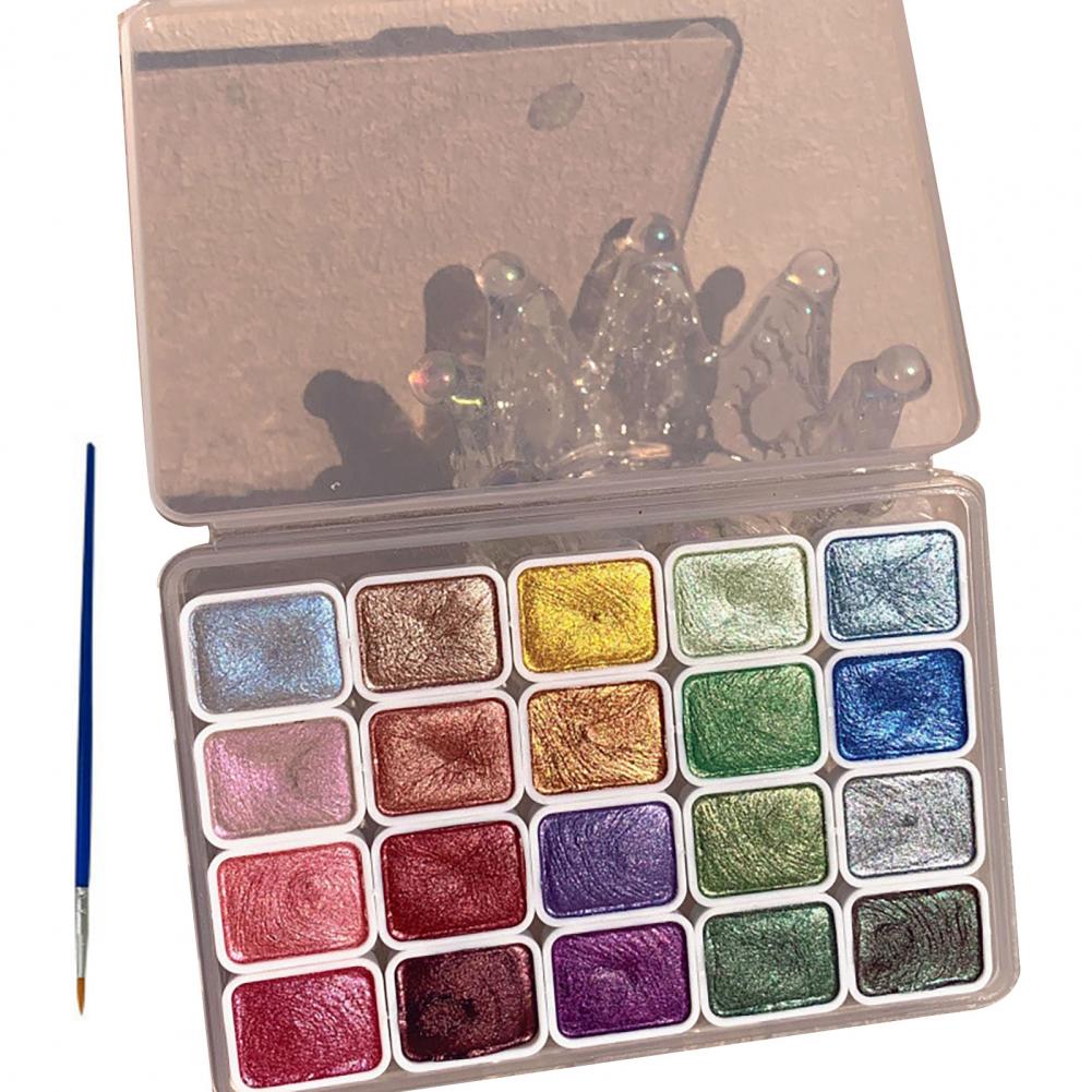20/24 Colors Watercolor Paint Set High Transparency Fine Pigment Distribution Chinese Painting Pigment Palette