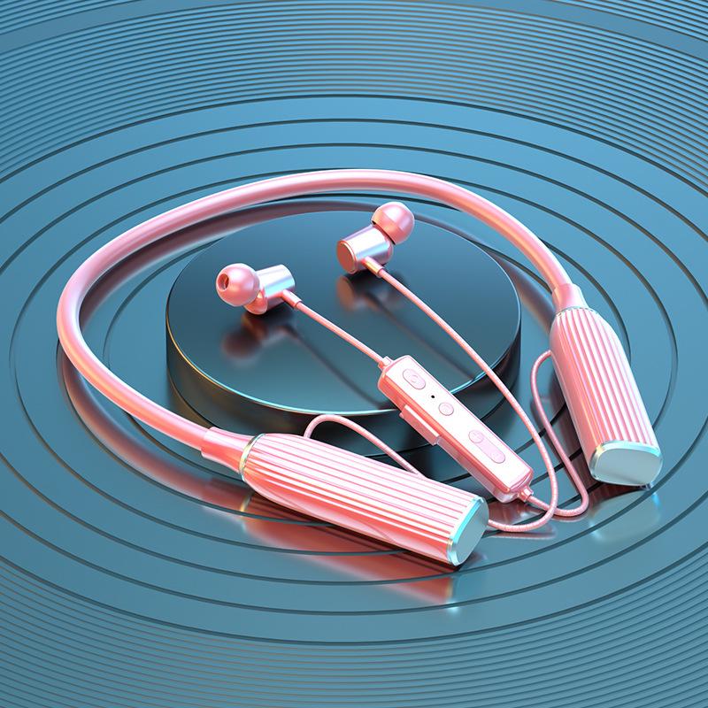 2025 K1689 Neckband Bluetooth 5.3 Earphones: Wireless In-Ear Stereo Sound for Running & Sports