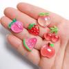 100PCS Mixed Fruit Series Miniature Flat Back Resin Cabochons for Hairpin Scrapbooking DIY Home Decor Craft Accessories