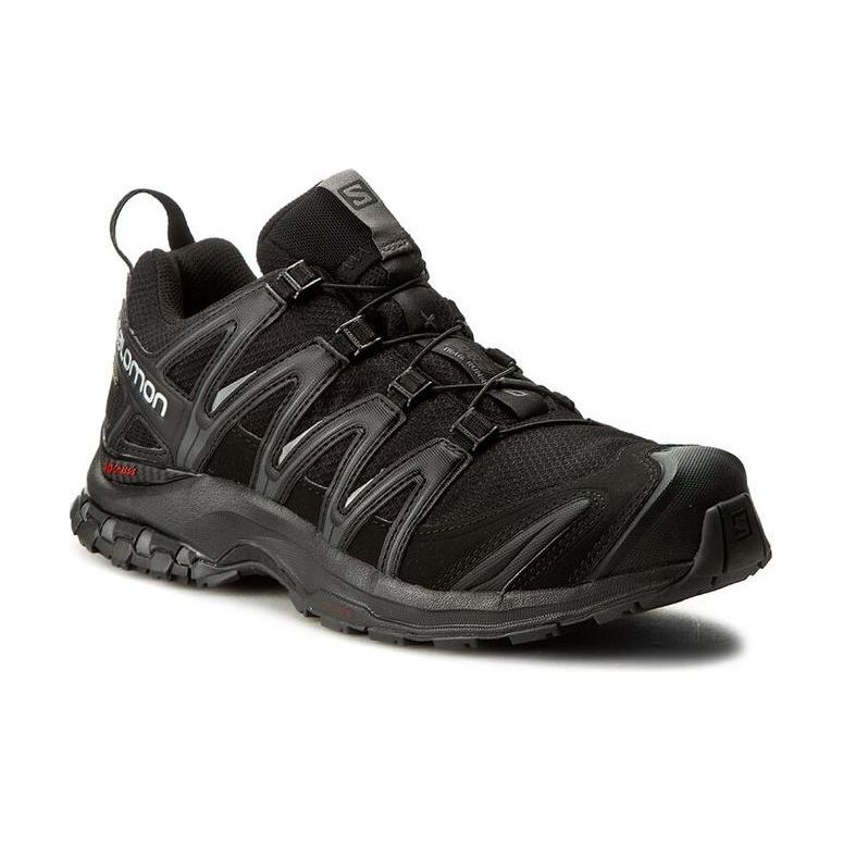 SALOMON Xa Pro 3D Leather Comfortable Outdoor Breathable Low-Cut Hiking Shoes Men Hiking Shoes Black 393322