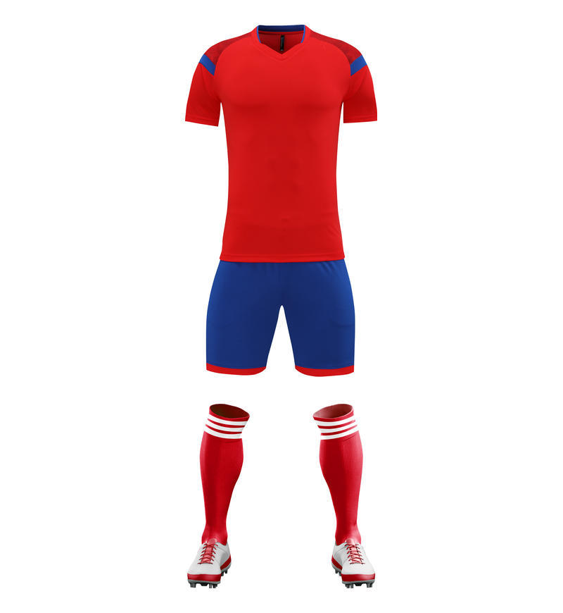 

Football Uniform Set New Training Uniform Adult Boys Casual Training Team Summer Light Cricket Uniform 2301A 3XS