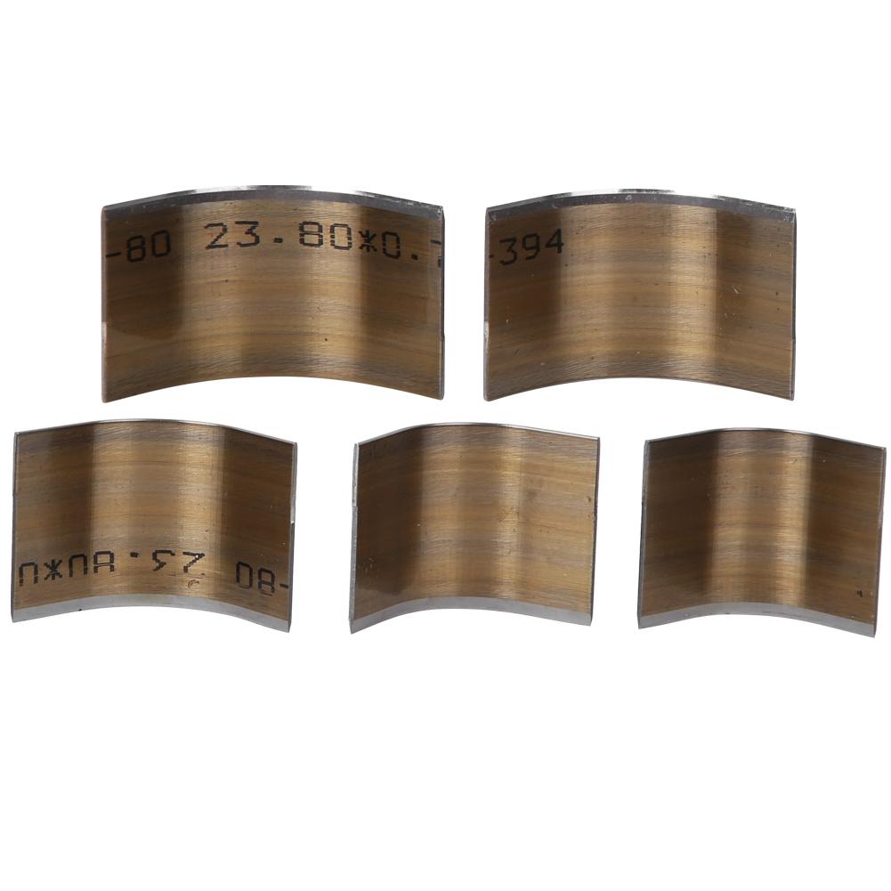 10 Pièces Coupe-Extrémité de Ceinture en Cuir Acier Rapide Carré Forme V Outil d'Artisanat Fait Main(Ronde basse )