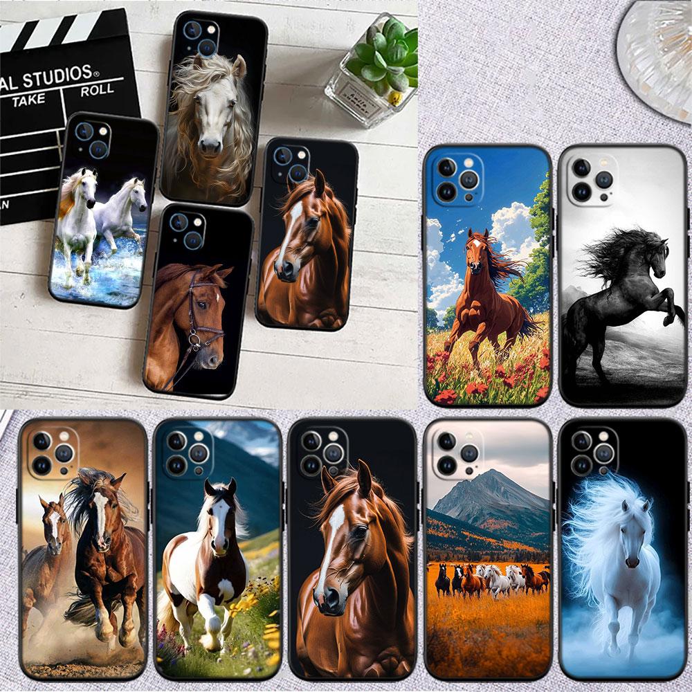 FM22 Fine Horse Phone Case for Samsung Galaxy A11 A12 A13 A15 A52S A53 A55 A56 A70 A71 A72 A73 F06 F16 F56 S10 Plus S10e