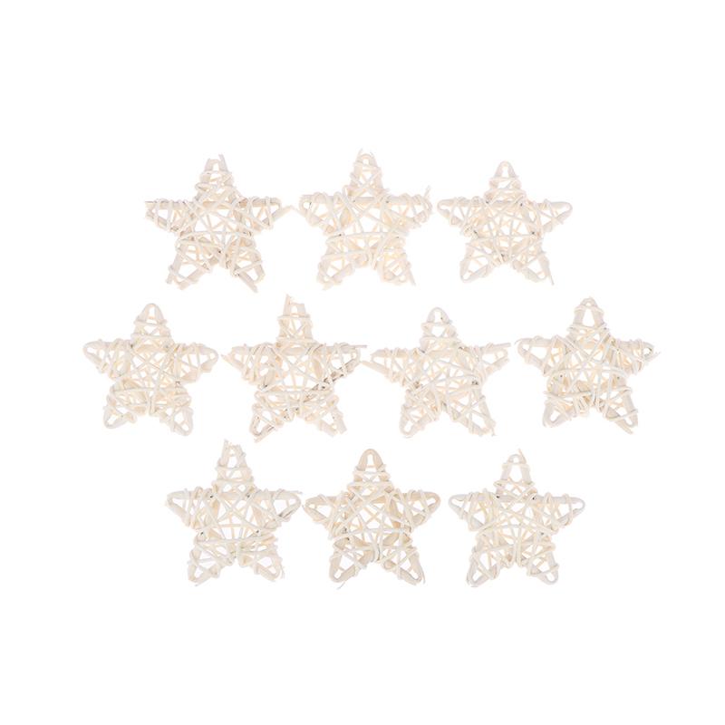 

10шт Diy индонезийская лоза белая звезда из ротанга рождественские украшения тканые венки