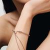Pandora Brand Logo 925 Silver Bracelet Women Bracelet Gold 583090C00