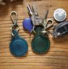 2025 New Apple Air Tag Protective Cover Cowhide Pet Anti-loss Keychain Location Tracker Leather Cover Leather Key Holder Pouch