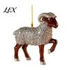 White Sheep Christmas Tree Decorations 2D Acrylic Keychain, Lamb Pendant for Car Rearview Mirror, Seasonal Home Ornament Backpack Bag Charm,