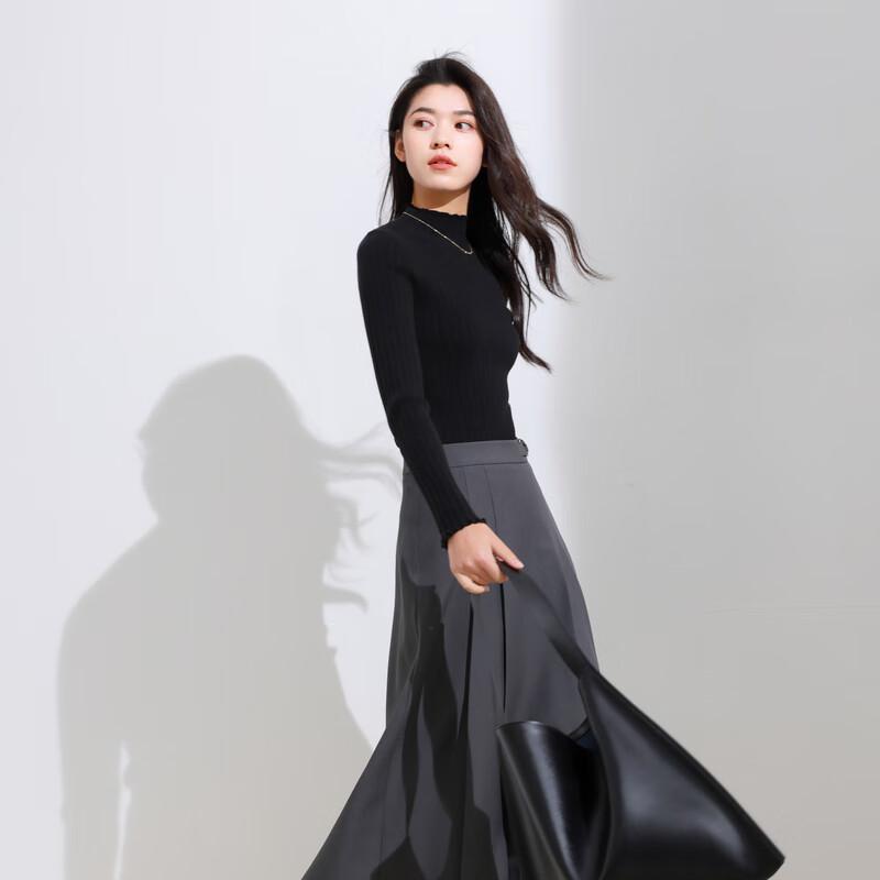 

Sancai Женский трикотажный базовый слой с оборками больших размеров L