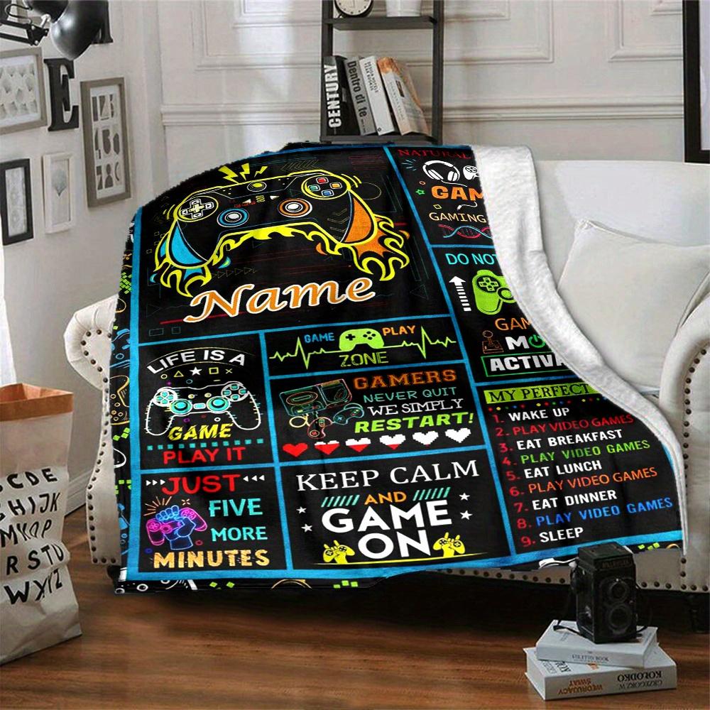Home Natural Born Gamer Gaming Is My Dna Blanket Fashion Home Decor Used For Living Room Bedroom Dormitory Camping Soft And Warmt84