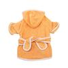 Microfiber Towel Material Dog Bathrobe Quick Dry Fast Absorbent Pet Drying Coat with Adjustable Magic Tape for All Dog Sizes