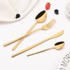Rainbow 18/10 Stainless Steel Dinnerware Set Kitchen Flatware Tableware Sets Knife Fork Spoon Tea Spoon Cutlery Set Service for 6