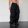 2025 Men's High-Waist Quick-Dry Wide-Leg Cargo Parachute Pants