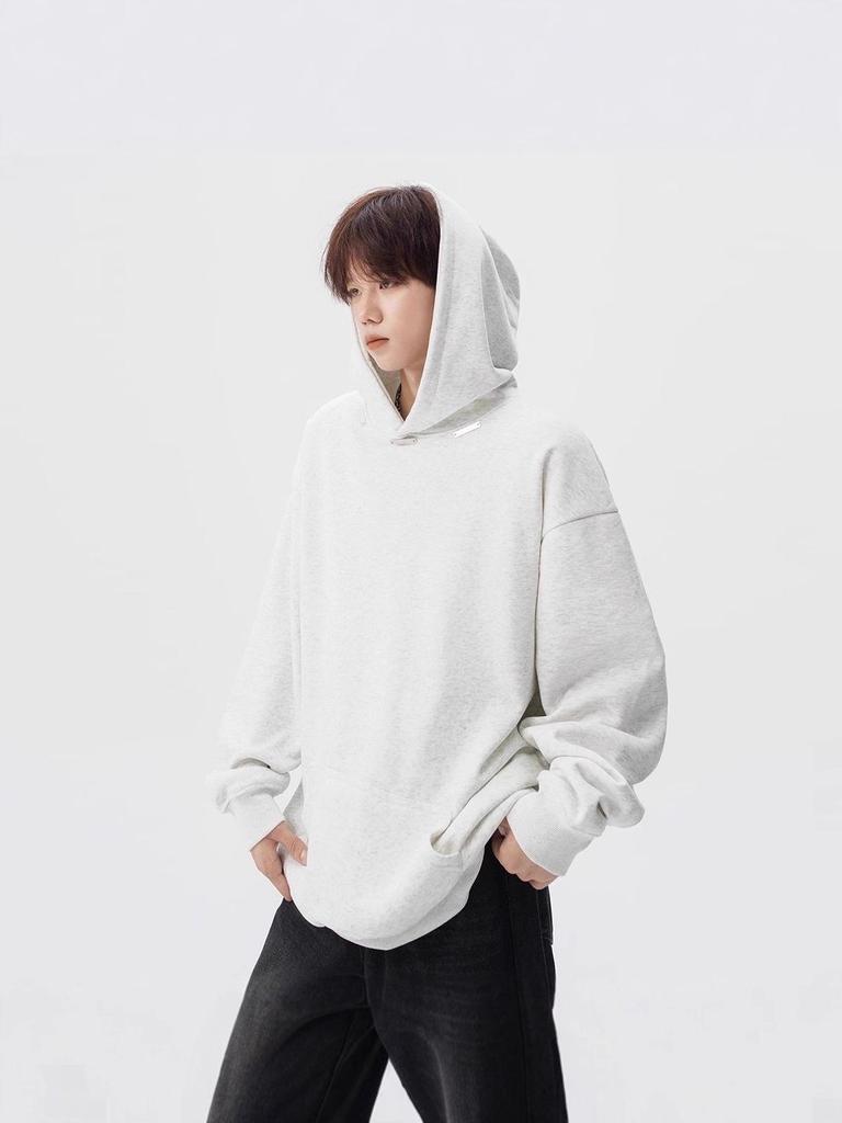 Men's American Heavyweight Casual Hoodie - 2025 Spring/Autumn Loose Fit Sweatshirt