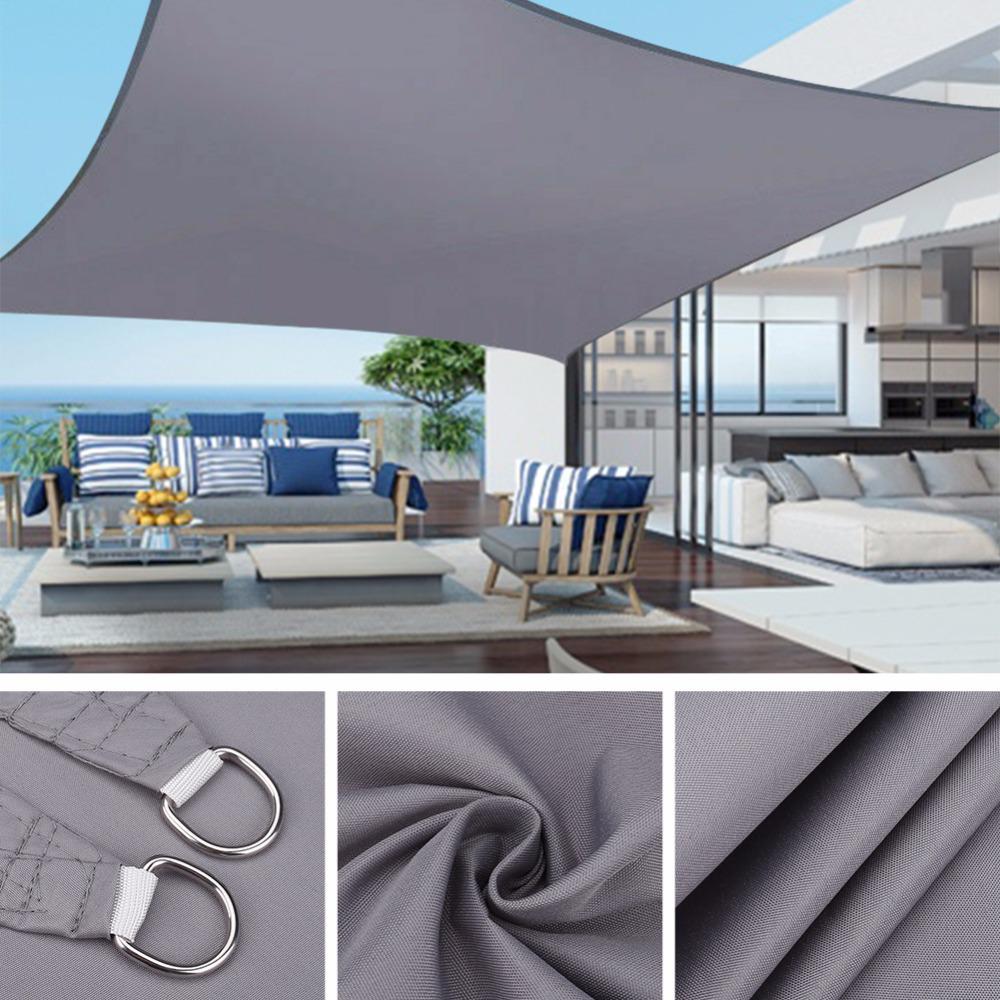 Thickened Polyester Oxford Shade Sail: Waterproof UV Protection Canopy for Courtyards & Pools