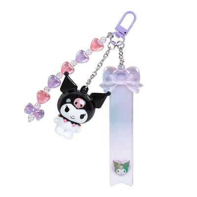 Clear Key Chain Clear and Plump 3D Kuromi Kuromi 15 X 5 X 3 Cm Character 297721 [Sanrio] Kuromi-chan