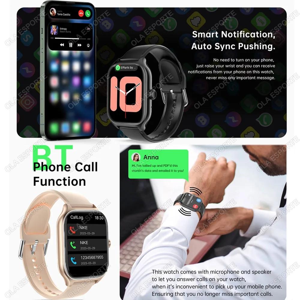 New SmartWatch Series 9 Men Health Monitor Voice Assistant Bluetooth Call Always Display Sports Waterproof Women Smartwatch