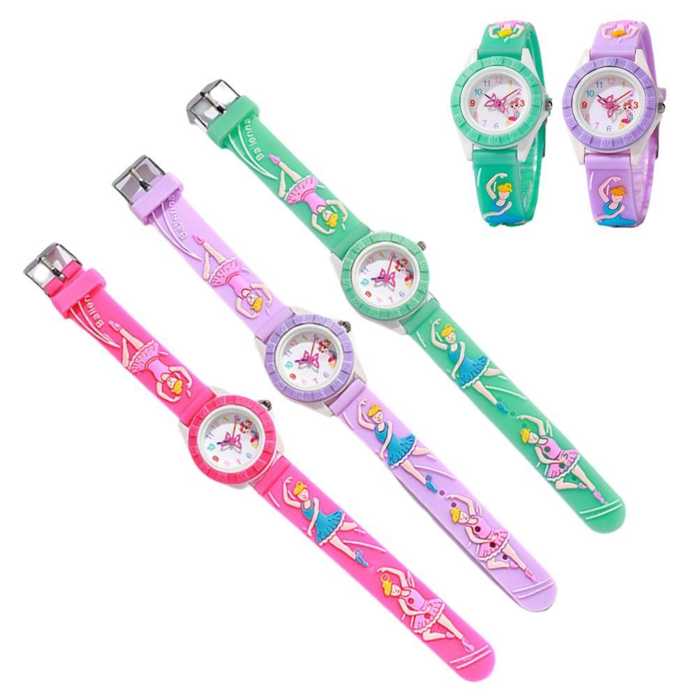 Ballet Girl Design Children's Watch Adjustable Girl's Wristwatch New Quartz Watch  Girls