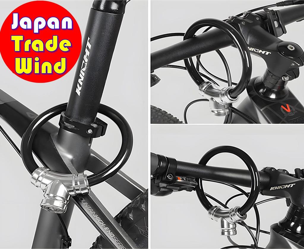 TradeWind Electric Bicycle Keyed Wire Cable 2 12mm Blue 2 Lock, Lock, Anti-Theft Lock, Keys, (2 & Green)