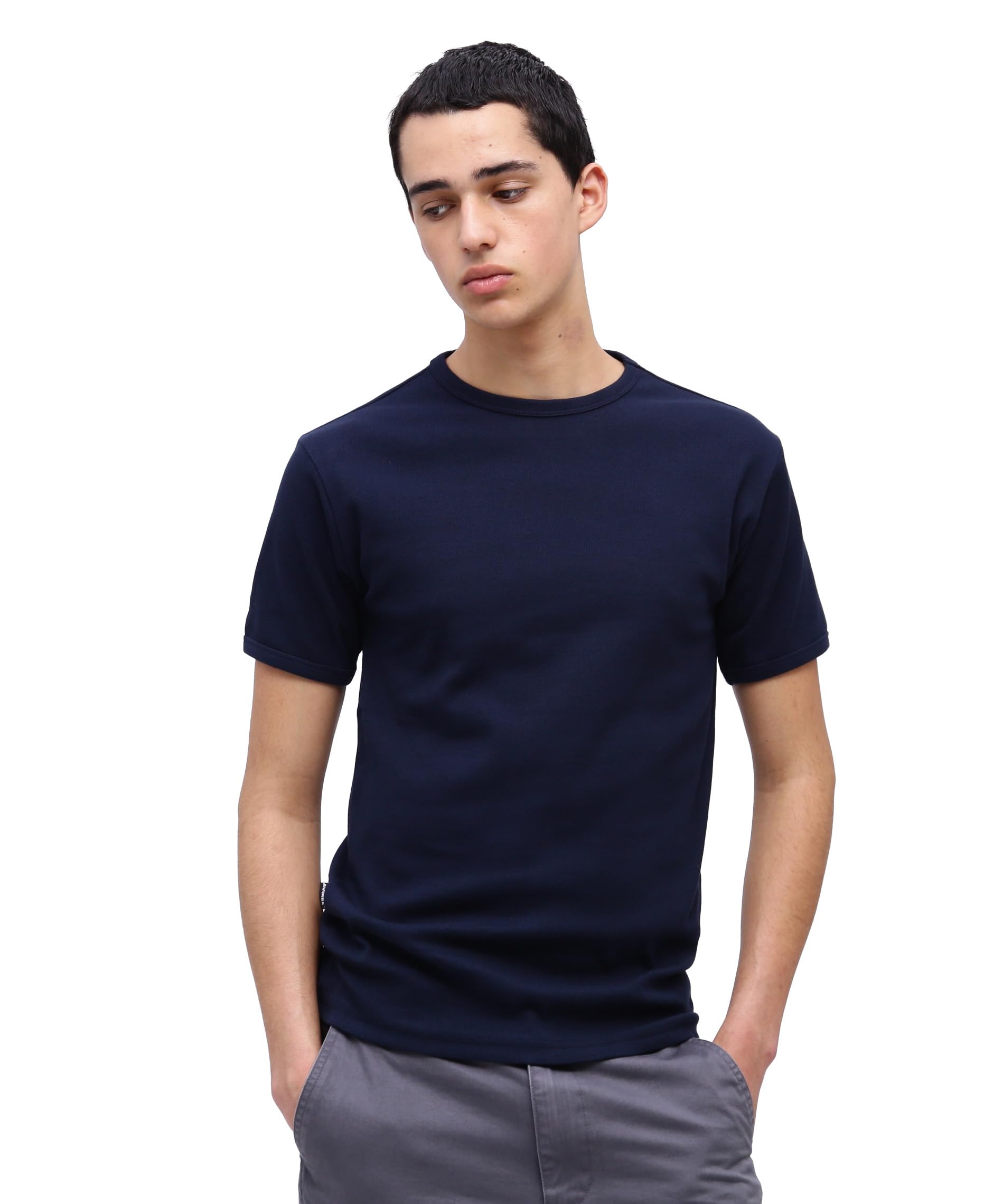 AVIREX DAILY RIB CREWNECK TEE 6143502 men s M royal