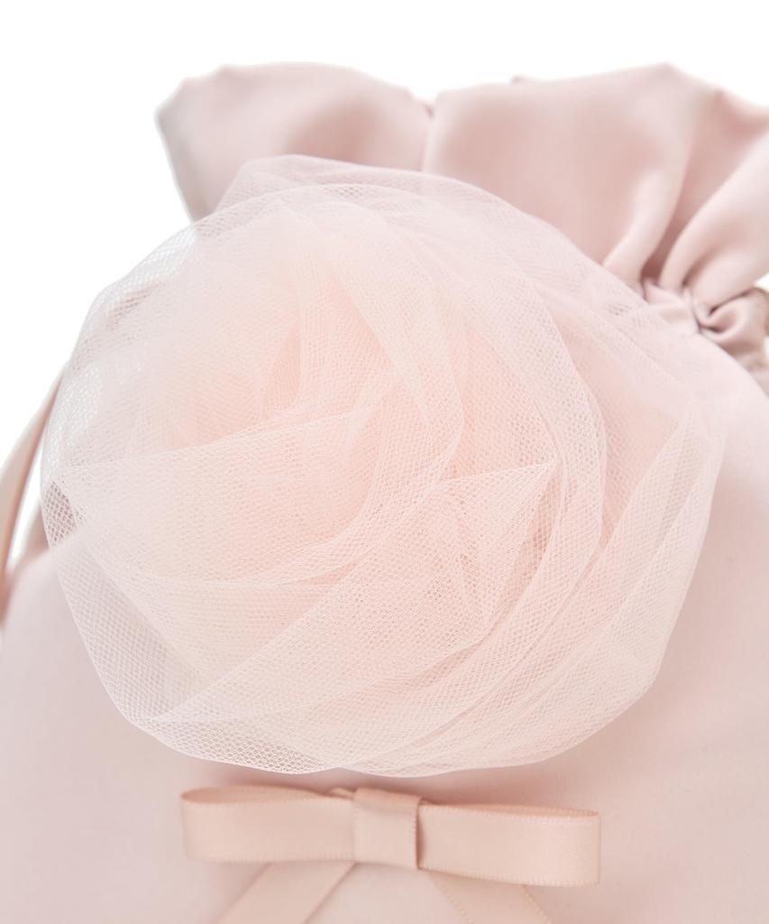 de Bag Cotton Candy Drawstring Bag for Grayish Blue [Maison Fleur] Pouch/Drawstring Women,