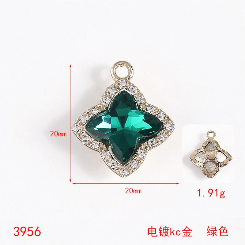 Taoxin Crystal Gemstone Pendant Electroplating Simple Fashion Jewelry Accessories DIY Necklace Pendant Alloy Jewelry