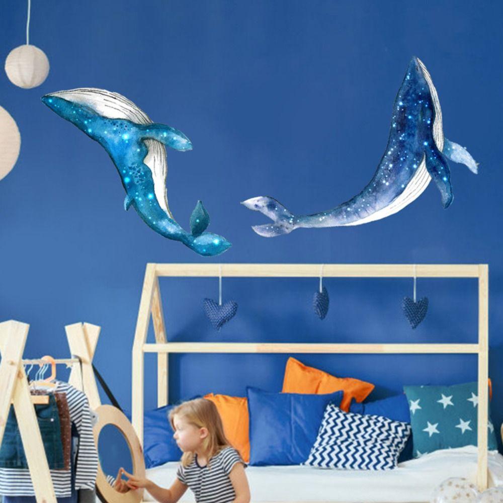 Marine Animals Starry Sky Whale Sticker Starry Sky Marine Animals Decal  Baby Room