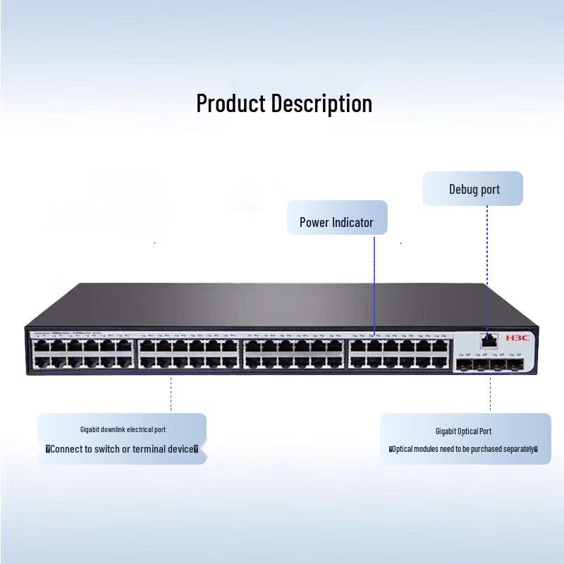 H3C S1850V2-52P-EI Layer 2 Enterprise Network Switch