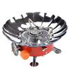 Portable Camping Burner Foldable Windproof Gas Stove High Efficiency Lightweight for Backpacking Hiking Mini Picnic BBQ Grill