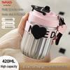 TAFUCO 420ml Kids' Ceramic Lined Straw Thermos