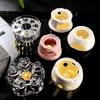 Insulated Tea Warmer Candle Base for Household, Restaurant, Hotel - Glass/Ceramic Tea Stove Accessory