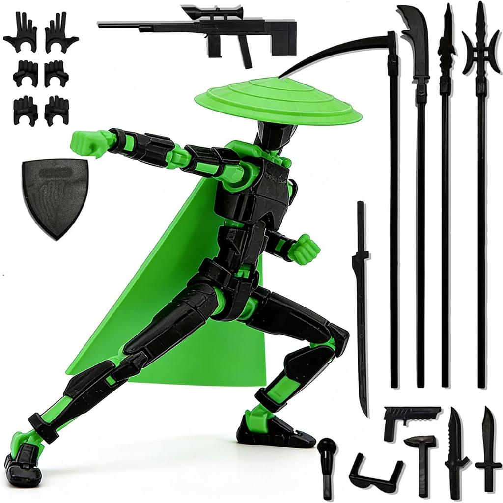 Multi-Joint Articulated Action Figure Collectible Model Arts Poseable Decorative Statue for Display