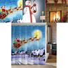 3d Printed Christmas Bath Curtain Thickened Polyester Fabric Waterproof Home Decor For Holiday Season 77