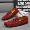 British Style Small Leather Shoes Large Size Lazy Shoes Summer and Autumn Breathable Hollow Doudou Shoes