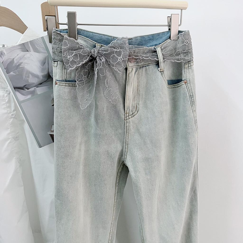 Long Lace, Small Silk Scarf, Belt, Women'S Multi-Functional Hair Tie, Headband, Thin Spring And Summer Foreign Style With Shirt Ribbon.