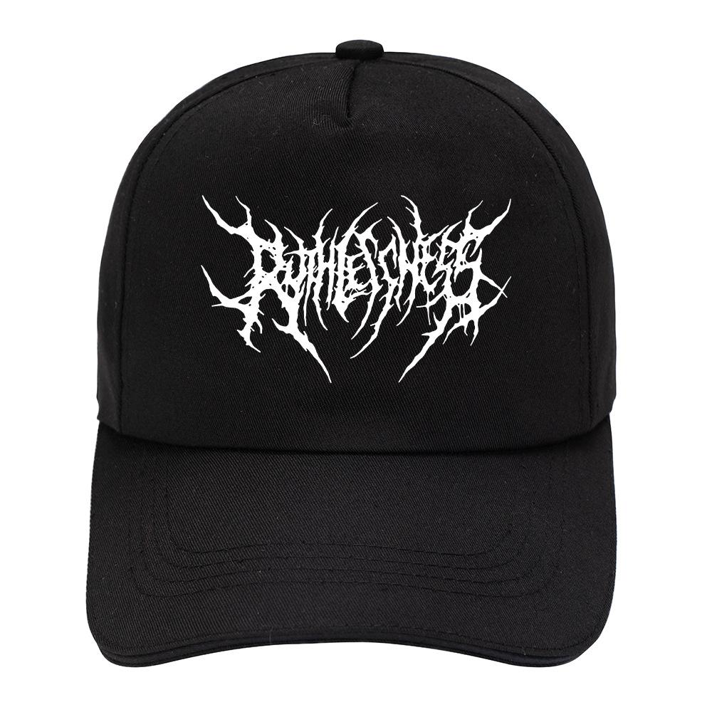 Gothic Street Punk Frauen Baseball Cap Baumwolle Mode Stickerei Outdoor Sport Y2K Schwarze Kappen Männer Frauen Weiche Snapback Dad Hats
