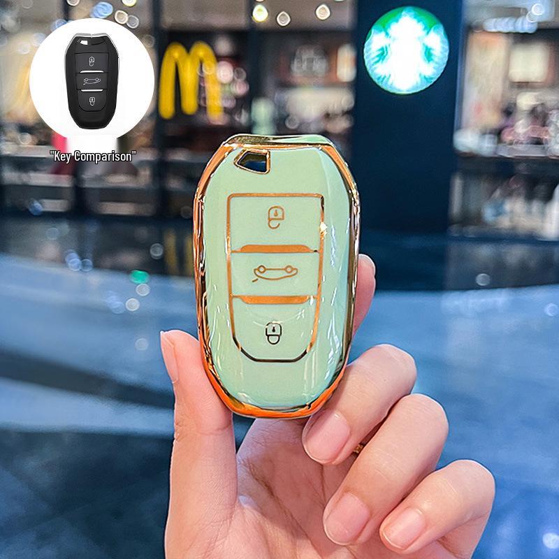 Peugeot Key Cover: Compatible with 308, 301, 408, 308s, 3008, 2008, 508 Models - Designed for Female Users