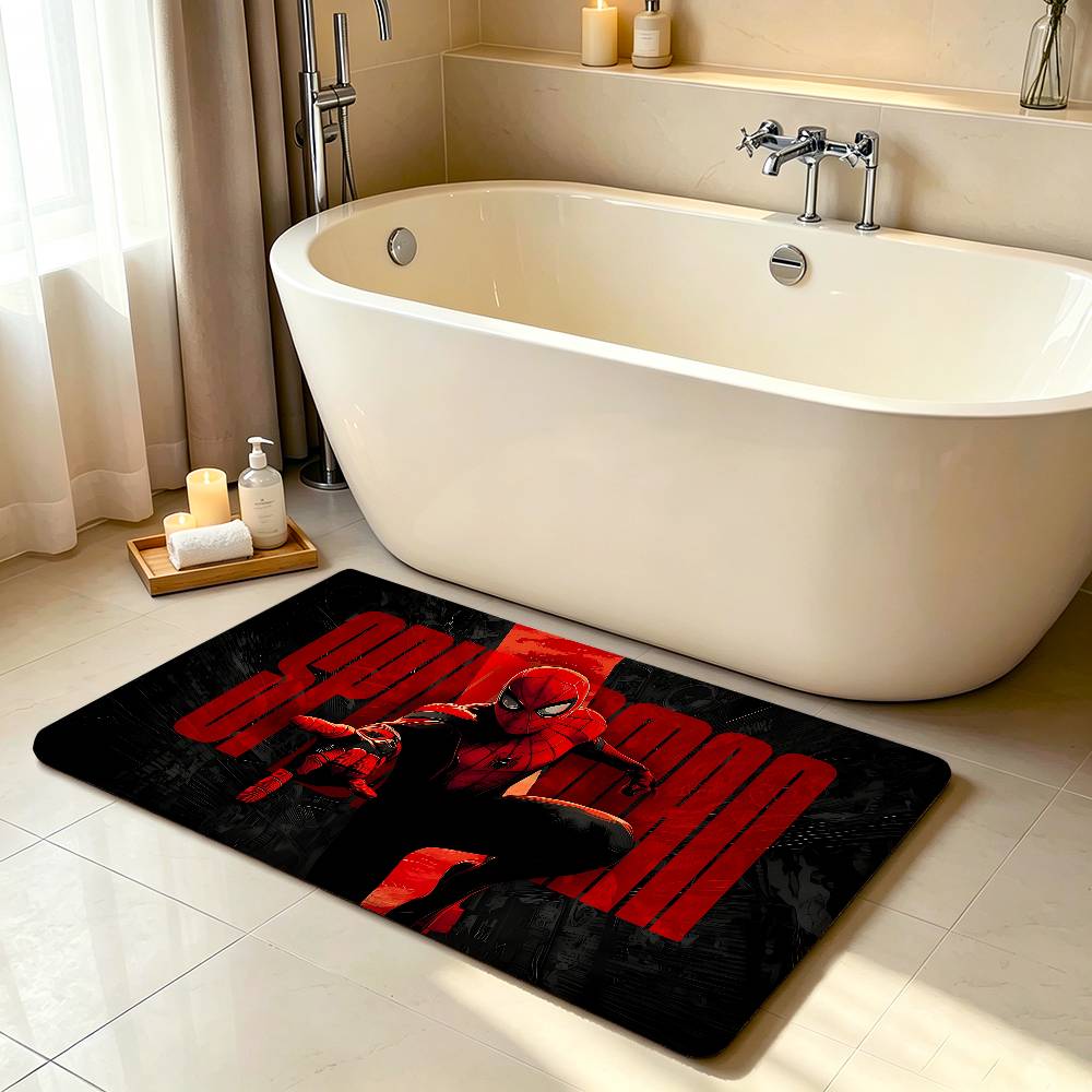 Classic S-Spider-Man-S Carpet Bathroom Anti-slip Mat Door Mat Home Decoration Mat Entrance Door Mat Scratch-resistant Door Mat