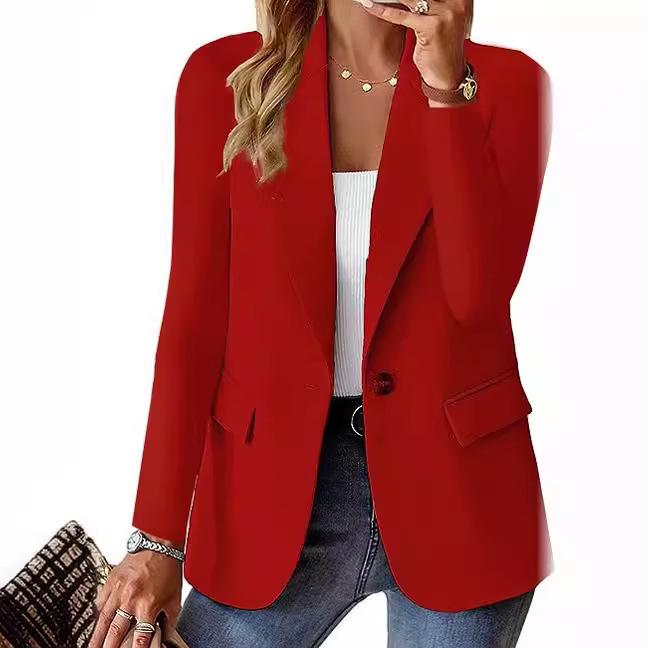 2024 Women's Autumn Long Sleeve Multi-Color Cardigan Blazer Jacket