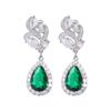 Emmaya Vintage Green Cz Dangle Earrings For Party Romantic Women 'S Accessories Birthday Gift High Quality Luxury Jewelry Bulk