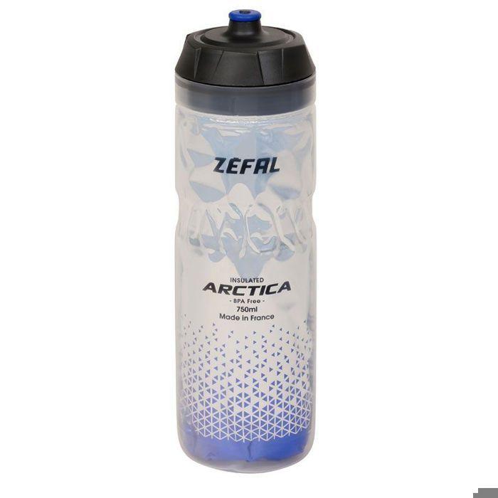 Bidon isotherme - Zefal - Arctica 75 - 750ml - Argent/Bleu - Isotherme 2h30