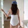 2026 Summer Boho Bikini Set One Piece Swimsuit High Waisted Halter Neck Push Up Sexy Tummy Control Women