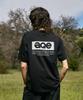 Peullukeu Aqe Sorona Graphic Short Sleeve T-Shirt Black Fst345