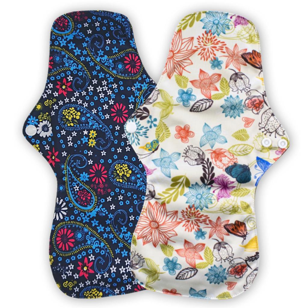 Cloth Sanitary Cloth Sanitary Discharge Sanitary Pads with Snaps Large [eggpass] Pads, Liners, Washable, Reusable, Waterproof, Pads, Pads, (#c, (2