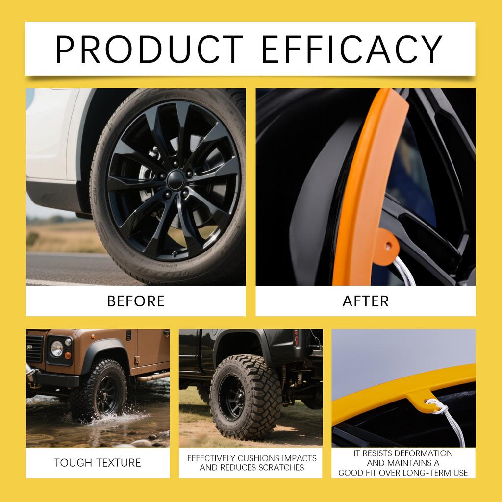 Rim Protector, Tire Rim Installation Protector, Car And Motorcycle Rim Protector, Tire Assembly Edge Rope