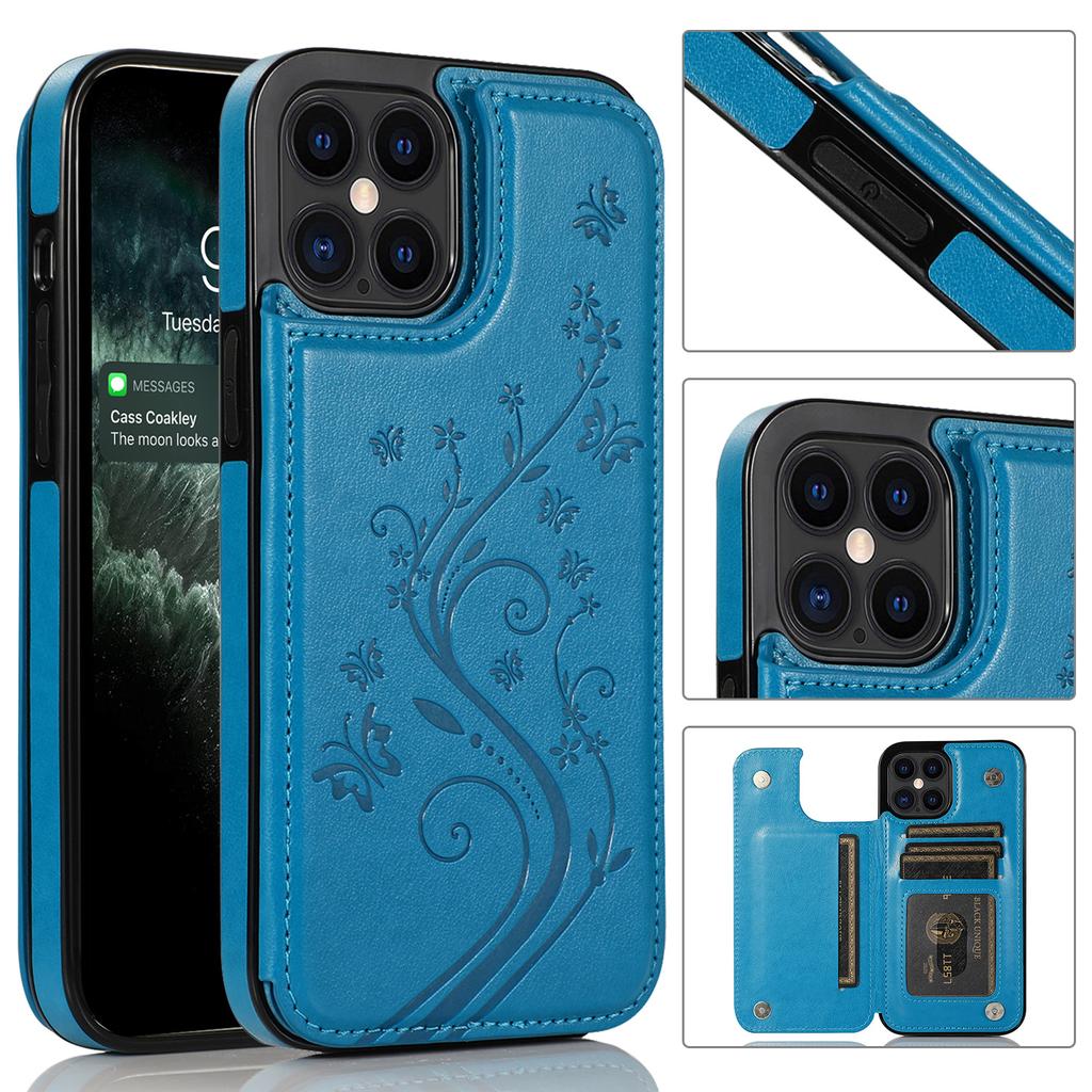 Suitable For IPhone 12 Pro Anti Drop Protective Case 11 Silicone Soft Shell 13 Promax Card Insertion Anti Drop Leather Case