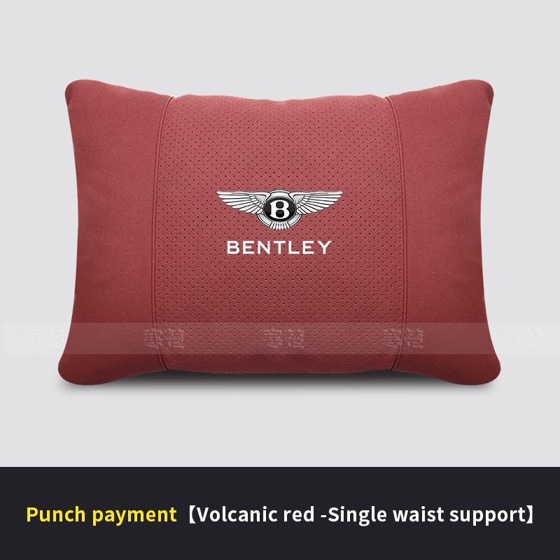 Car Headrest Neck Support Lumbar Cushion Soft Neck Pillow For Bentley Continental GT MULLINER Bentayga Flying Hurtling Spurlogo